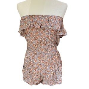 Forever 21 Women’s Sleeveless Floral Print Romper, size M.​​